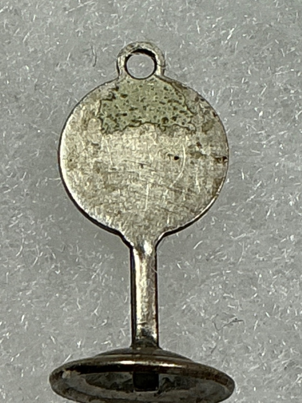 Sterling Silver No Parking Sign Charm. 1 inch long - Picture 2 of 3